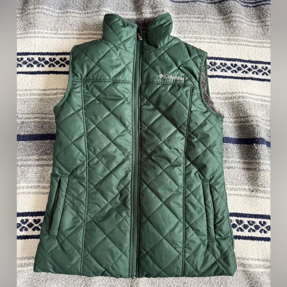 Columbia Women’s Green Quilted Vest Size XS